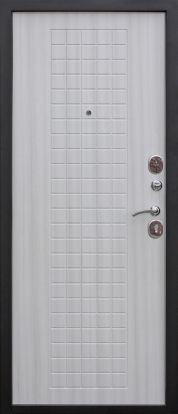 Входная металлическая дверь Феррони Гарда муар 8 мм 2 замка 1.2мм металл (Черный муар + МДФ)