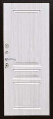 Входная металлическая дверь Бульдорс Тепло Пальмира 2 замка 1.5мм металл (Антик медь + МДФ)